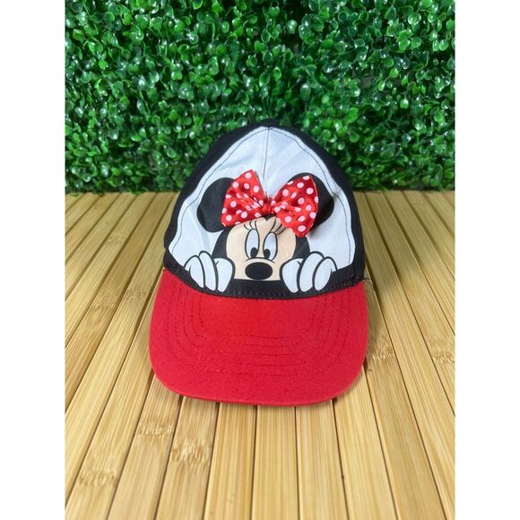 Disney Girls Minnie Mouse Baseball Cap with 3D Bow, Age 2-4, Black - Picture 1 of 8